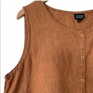 eileen fisher linen boxy top